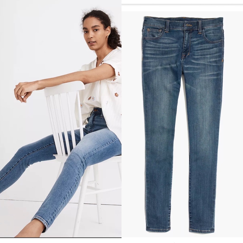 Madewell high riser skinny jeans